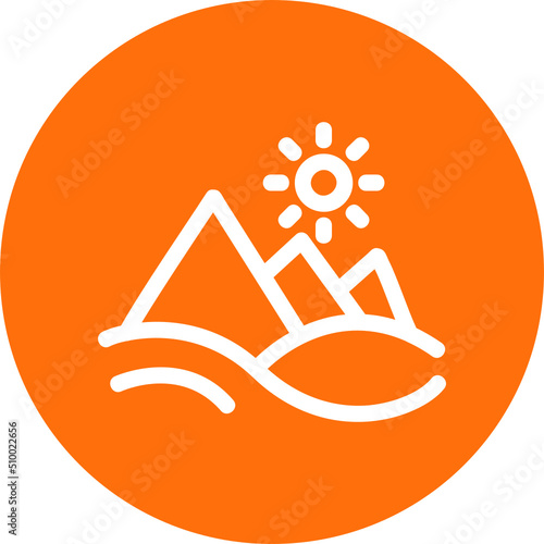 Pyramid Landscape Icon