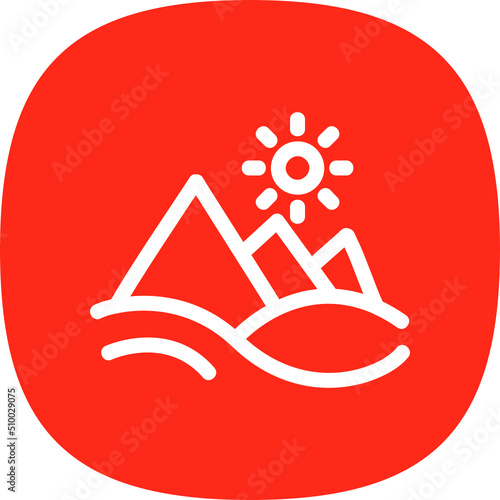 Pyramid Landscape Icon