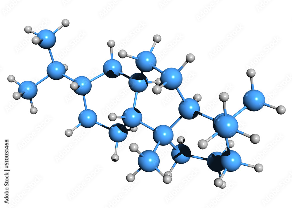 3D image of Abietane skeletal formula - molecular chemical structure of diterpene isolated on white background
3D image of Abietane skeletal formula - molecular chemical structure of diterpene isolated on white background