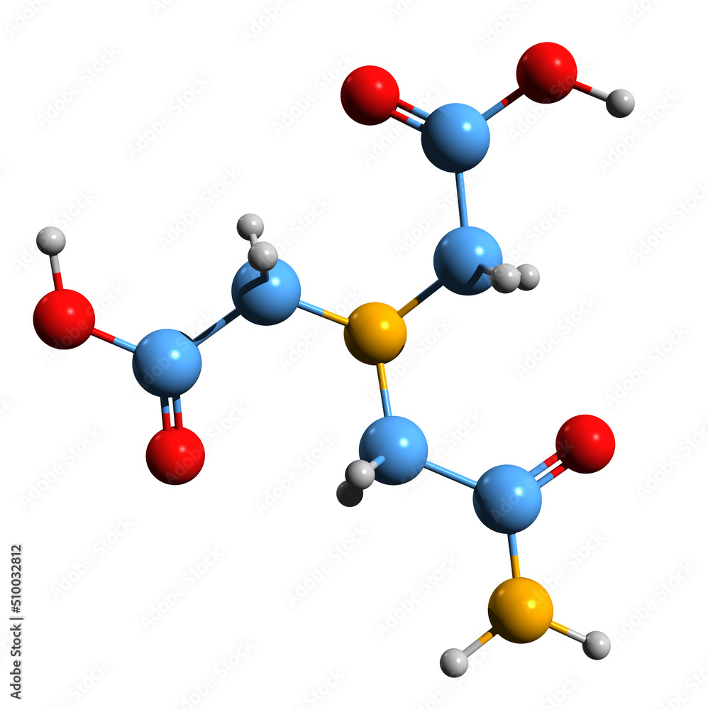 3D image of ADA skeletal formula - molecular chemical structure of buffering agent isolated on white background
3D image of ADA skeletal formula - molecular chemical structure of buffering agent isolated on white background