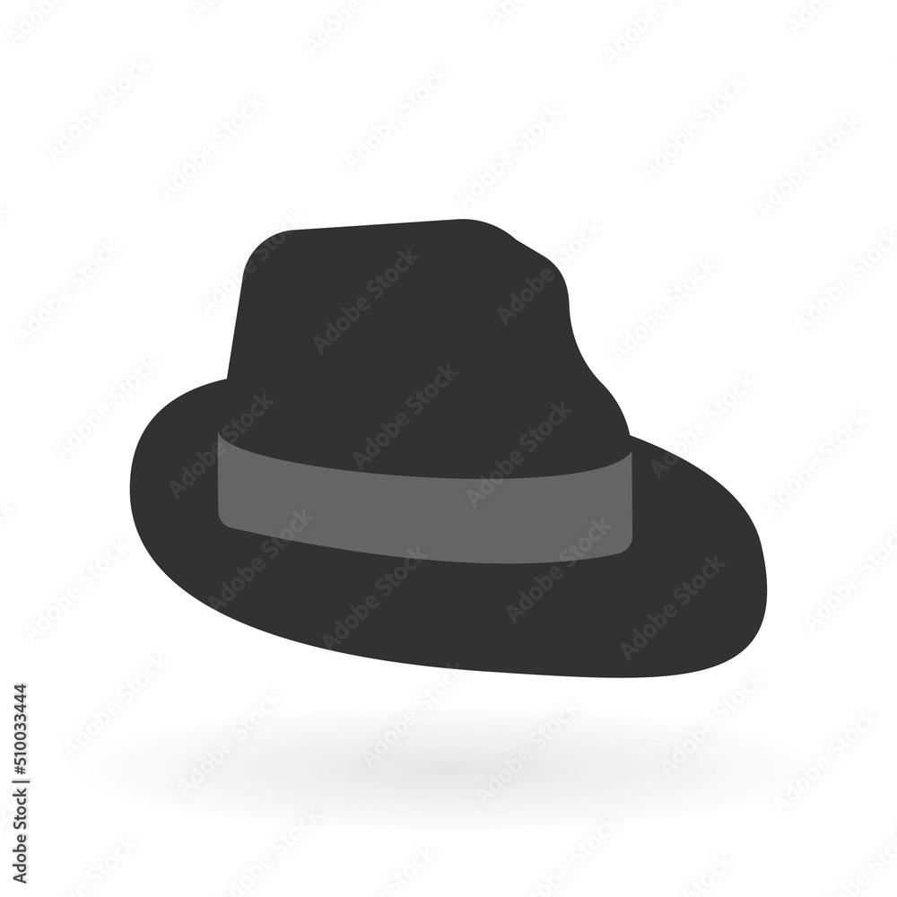 Hat on a white background. Vector graphics. Hat on a white background. Vector graphics.