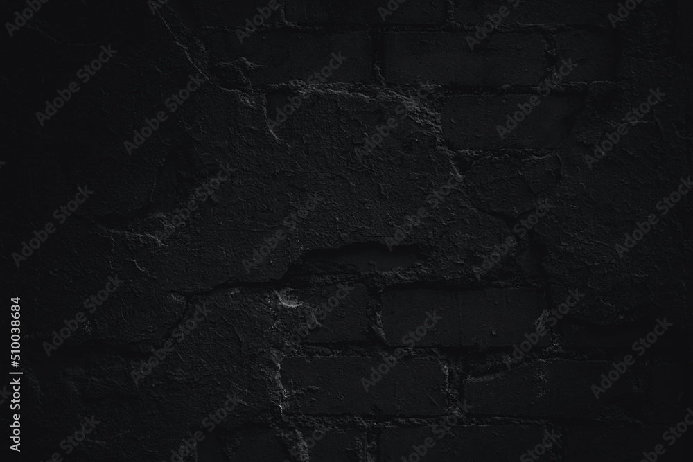 Naklejka premium Dark brick. Black texture. Stone background. Dark marble. Rock texture. Rock surface with cracks. Rock pile. Paint spots wall. Grunge Rough structure. Abstract texture.