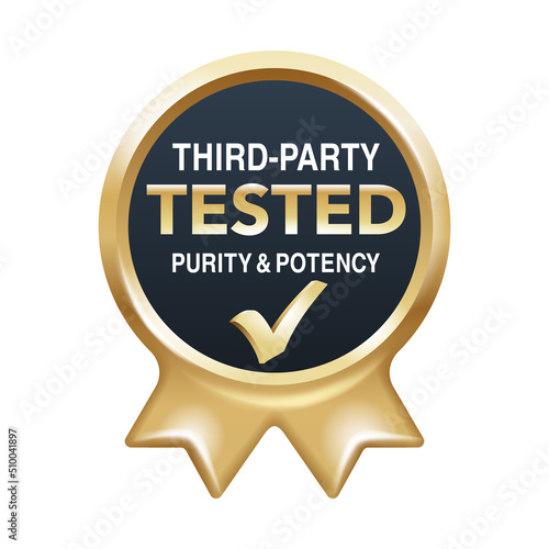 Third-party tested, checking of purity and potency