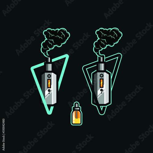 set of Modern vapes esport logo template