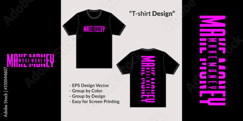 Streetwear vector style design theme make money for Premium Vector tshirt hoodie merchandise