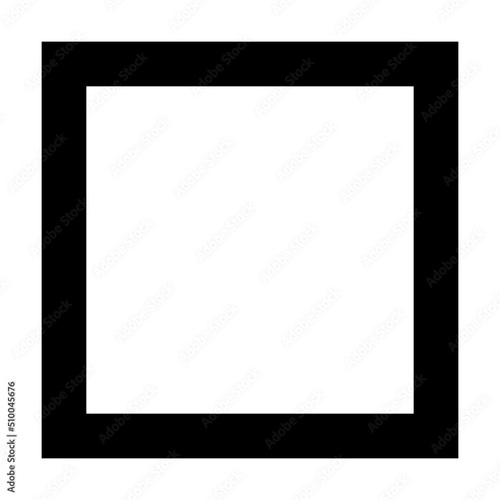 Square shape icon vector symbol for creative graphic design element in a pictogram illustration Square shape icon vector symbol for creative graphic design element in a pictogram illustration