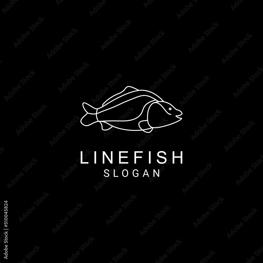 Fish logo design icon template Fish logo design icon template