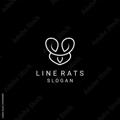 Rats logo design icon template