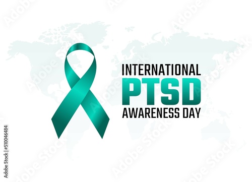 vector graphic of international PTSD awareness day good for national scrabble day celebration. flat design. flyer design.flat illustration.