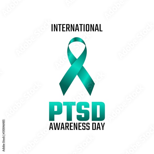 vector graphic of international PTSD awareness day good for national scrabble day celebration. flat design. flyer design.flat illustration.