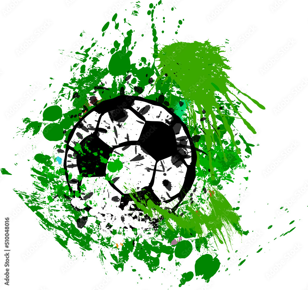Soccer or Football sign, soccer ball symbol for the great soccer event in 2022, free copy space, vector Soccer or Football sign, soccer ball symbol for the great soccer event in 2022, free copy space, vector