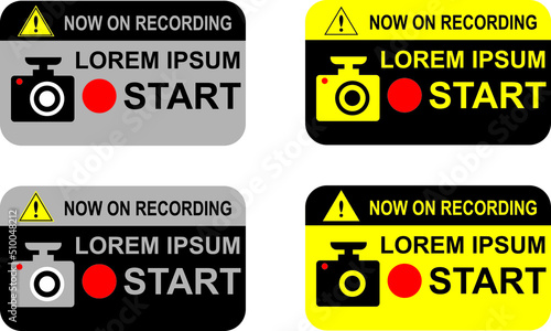 Drive recorder sticker sticker illustration image