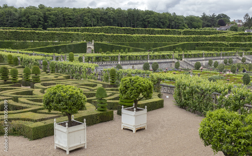Tableau sur toile Jardin à la française du château de Villandry