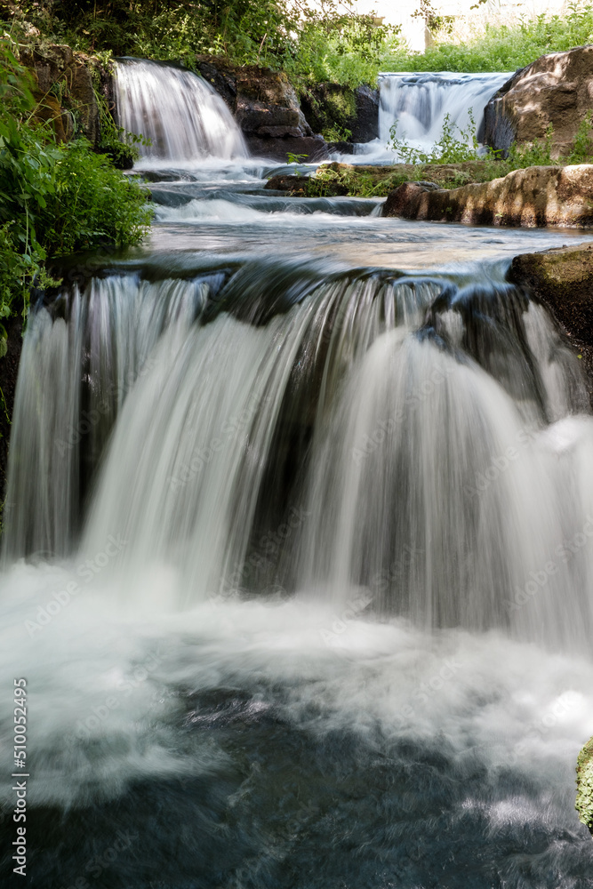 Fototapeta premium Monte Gelato waterfalls, in Lazio, Rome province, Italy