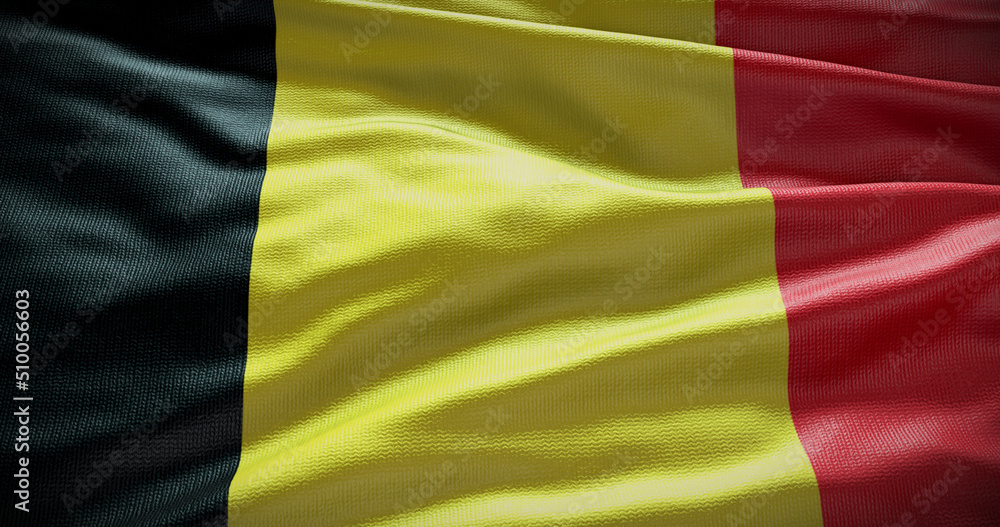 Obraz premium Belgium national flag background illustration. Symbol of country