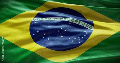 Brazil national flag background illustration. Symbol of country