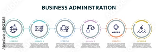 Canvastavla business administration concept infographic design template