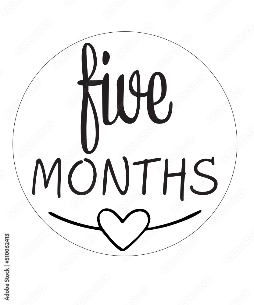 Baby Milestone Rounds SVG, Baby Milestone Rounds png, Baby Rounds SVG