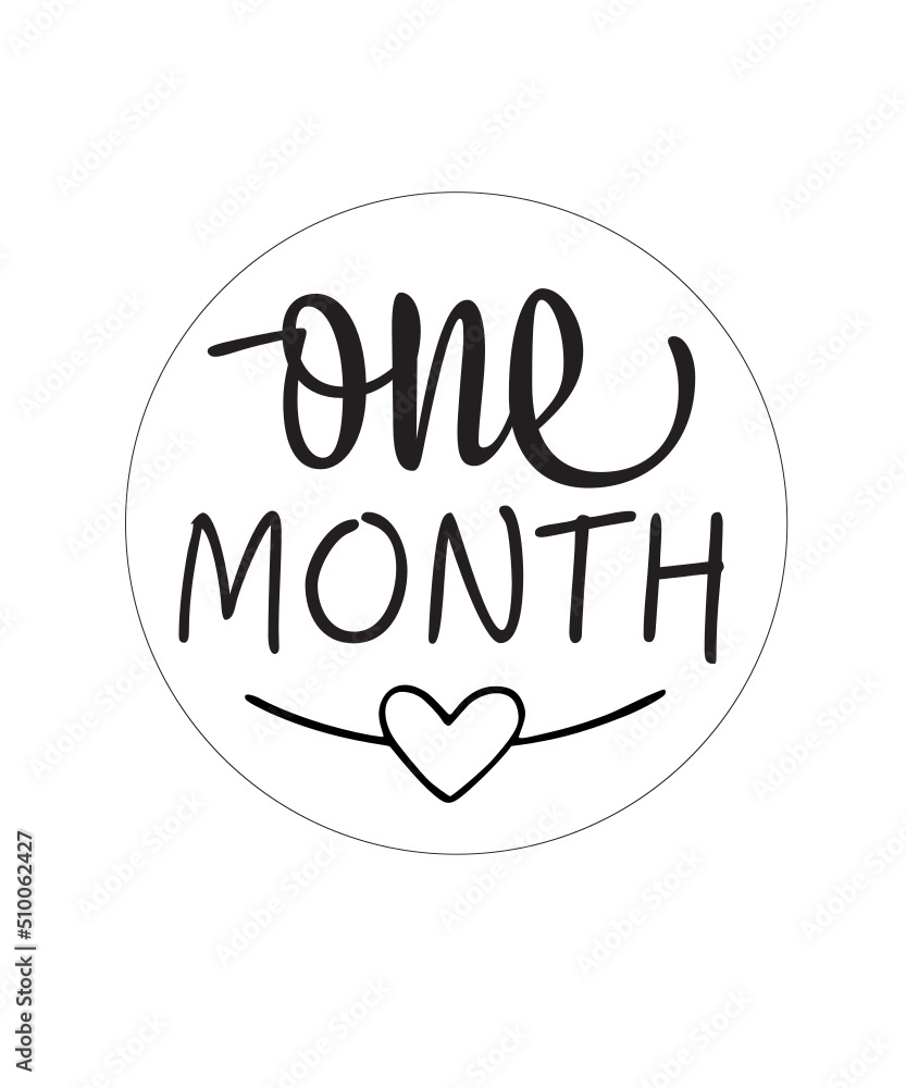 Baby Milestone Rounds SVG, Baby Milestone Rounds png, Baby Rounds SVG