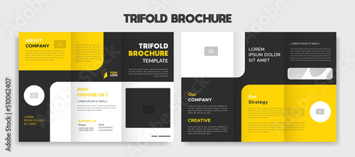 creative editable trifold brochure template design vector 