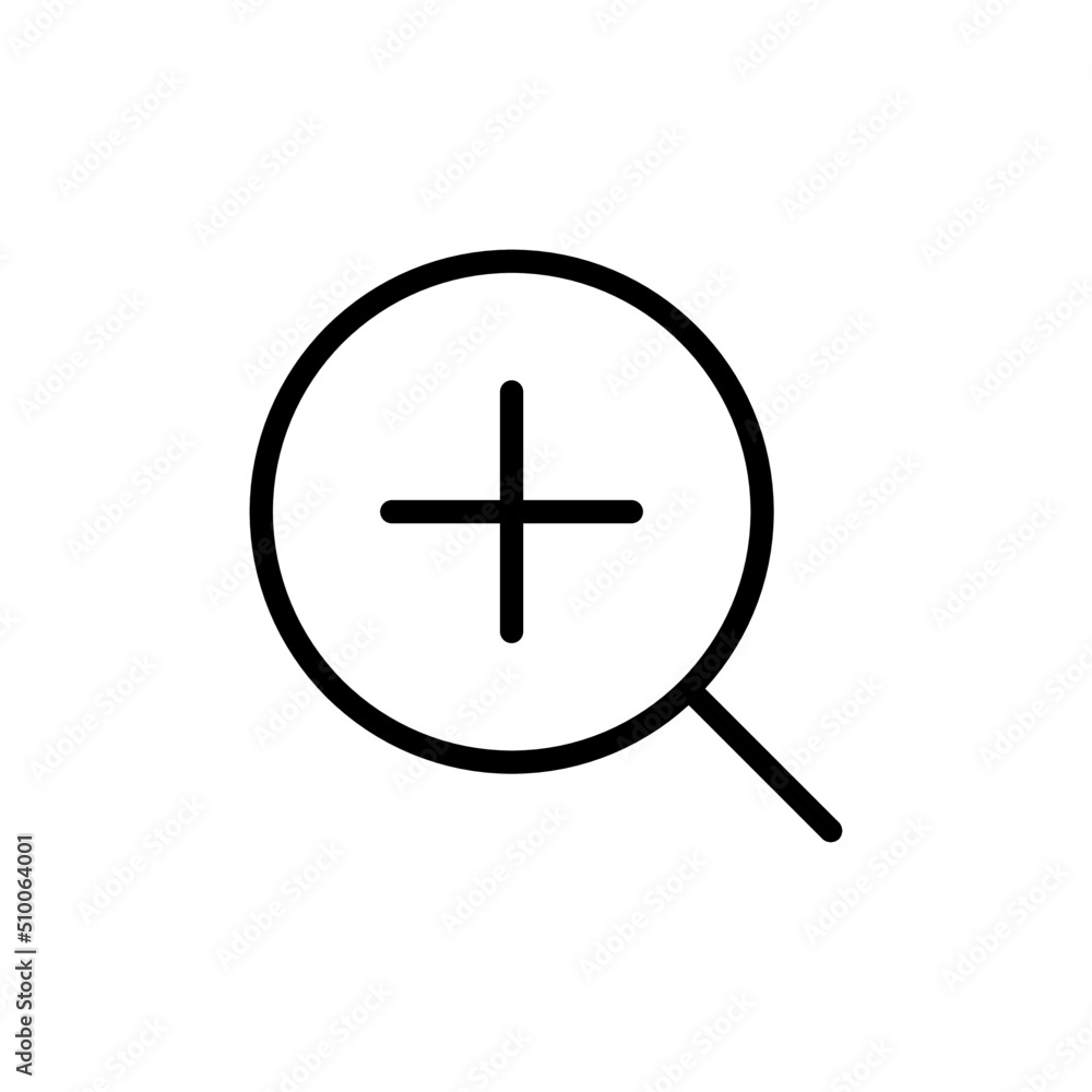 Fototapeta premium zoom in icon