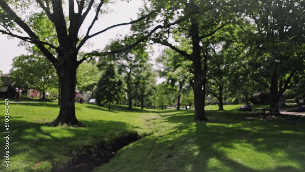 Drone Shot of Suburban Park - Upper Arlington, Ohio Drone Shot of Suburban Park - Upper Arlington, Ohio