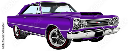 Purple Muscle Car photo