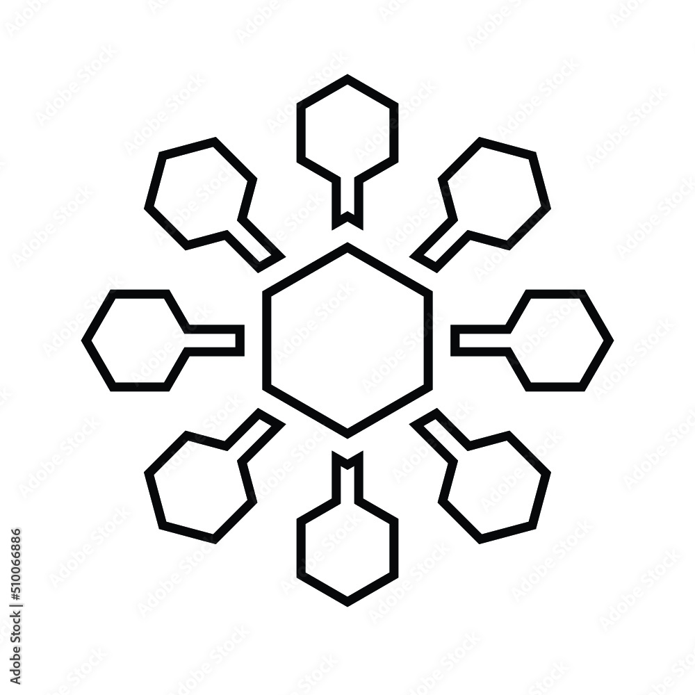 Different, variety, big data outline icon. Line art vector. Different, variety, big data outline icon. Line art vector.