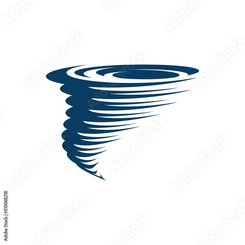 tornado twister logo icon design vector