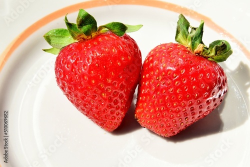 Tasty food. Background of juicy strawberries