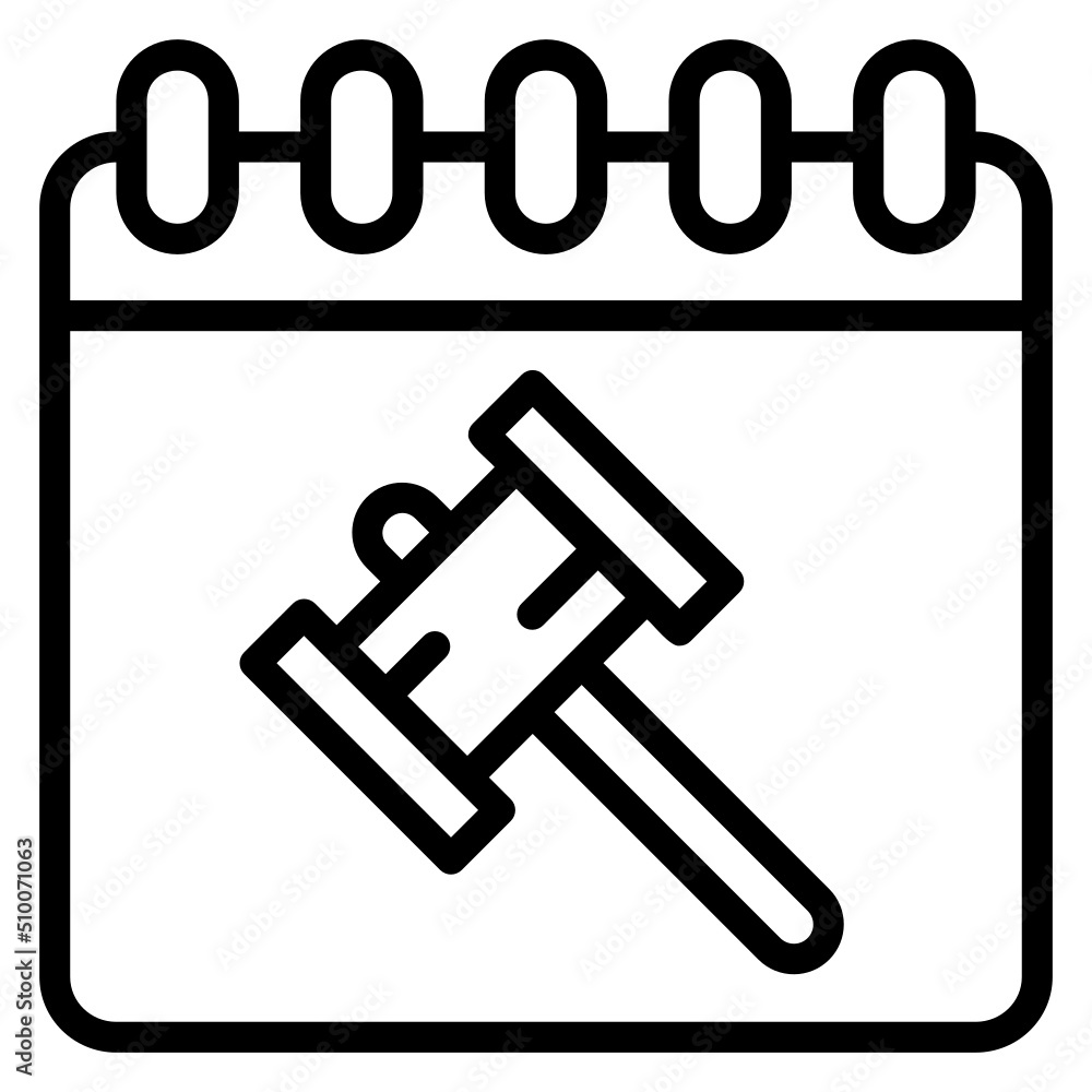 Calendar Schedule Auction line icon. Can be used for digital product, presentation, print design and more. Calendar Schedule Auction line icon. Can be used for digital product, presentation, print design and more.