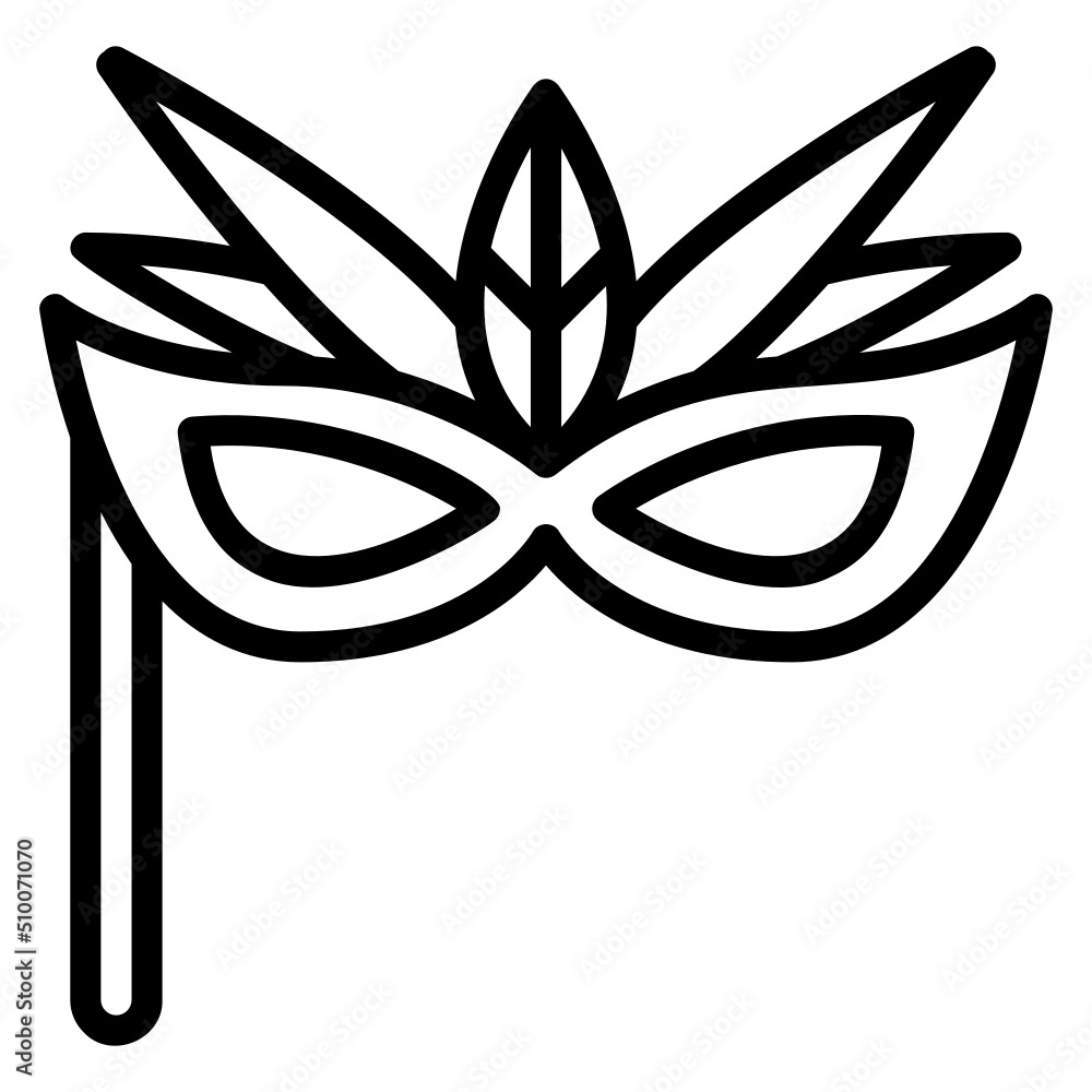 Carnival Mask line icon. Can be used for digital product, presentation, print design and more. Carnival Mask line icon. Can be used for digital product, presentation, print design and more.