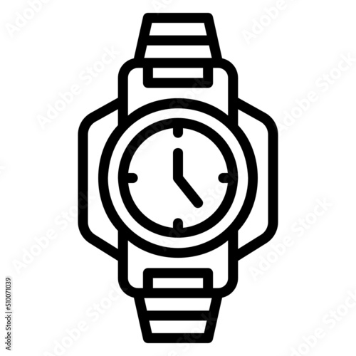 Wristwatch line icon. Can be used for digital product, presentation, print design and more.