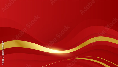 Abstract red and gold background