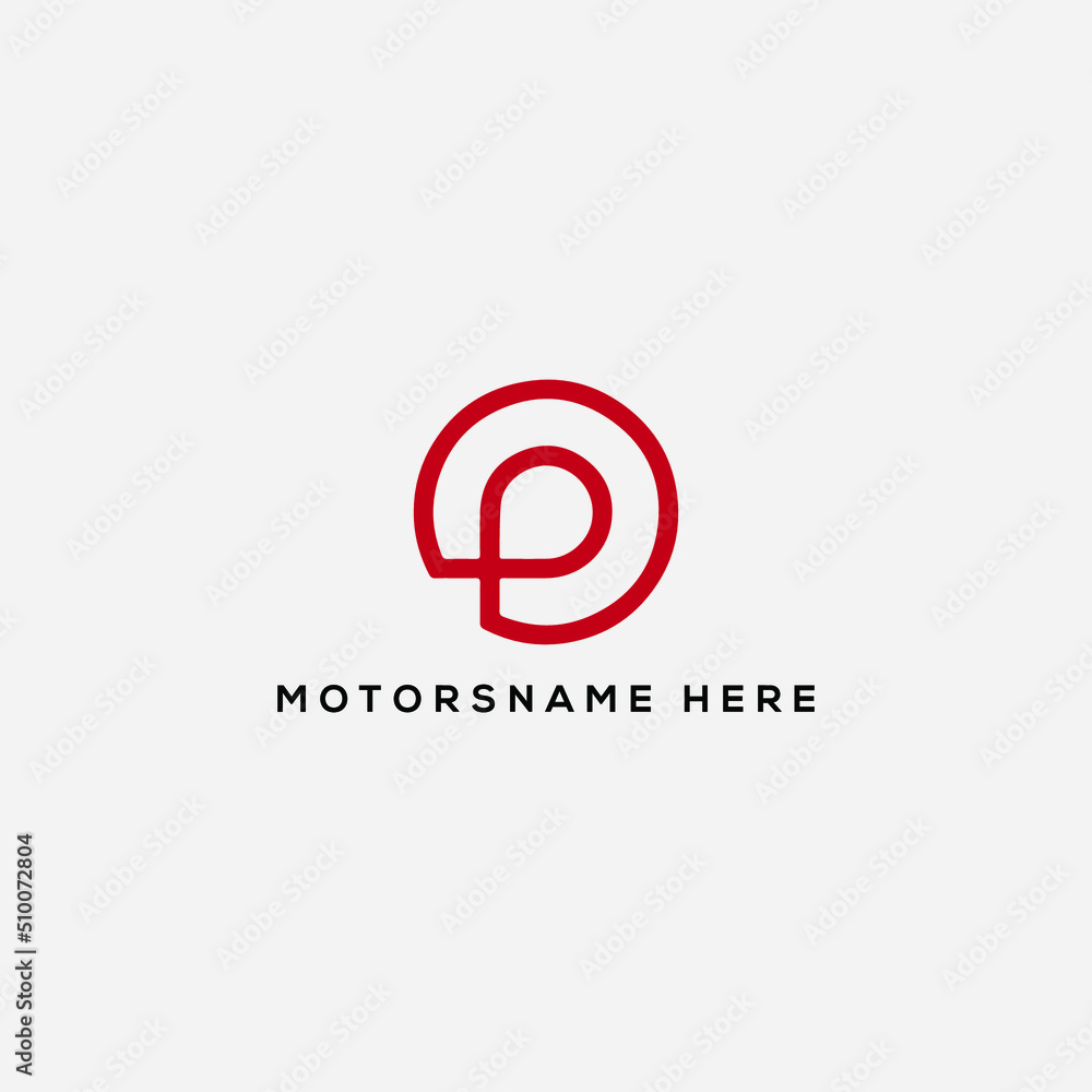 abstract logo design
concept creative logo Creative Initials Letters p