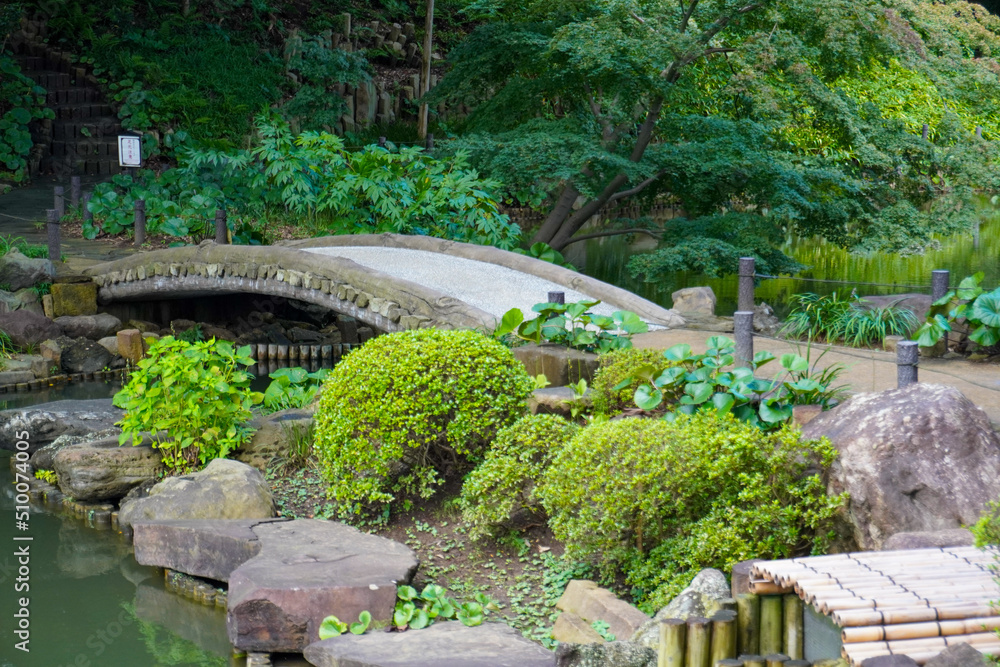 Higo Hosokawa Japanese  Garden in Tokyo, Japan