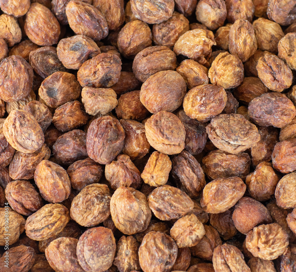 background of dried apricots, top view background of dried apricots, top view