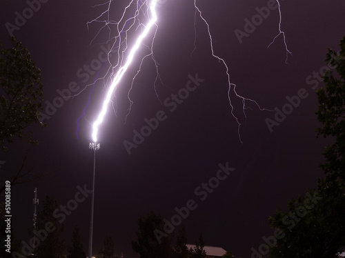 Lightning Stikes a Cell Phone Tower 6/9/2022 photo