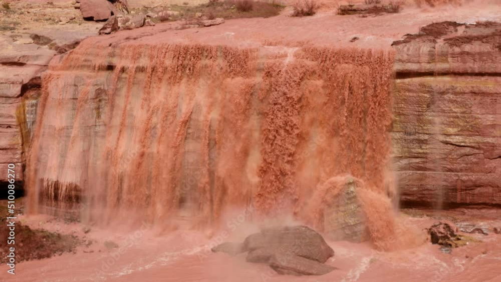 Grand Falls in Arizona, also called Chocolate Falls because of the silt