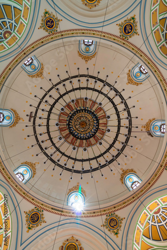 Dome of Konya Aziziye Mosque. Islamic architecture background photo