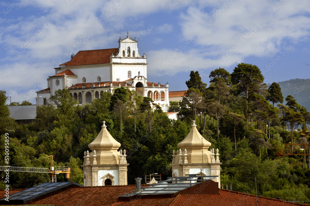 view of cathedral of Leiria, Portugal view of cathedral of Leiria, Portugal