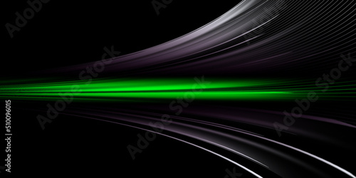 Gray and green speed abstract technology background 