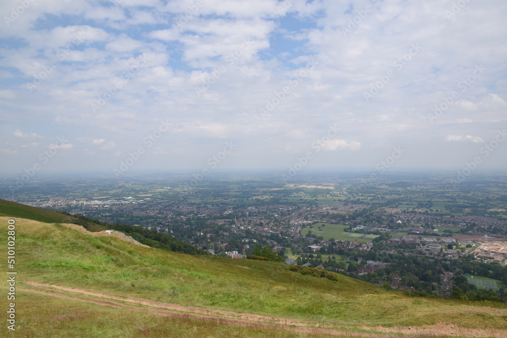 a view of the Malvern hills near Worcestershire beacon 