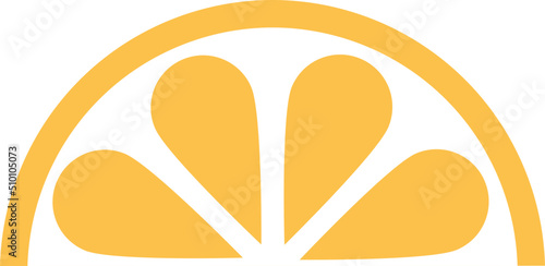 Abstract Orange Slice Illustration