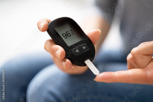 Fototapeta Naklejka Na Ścianę i Meble -  Blood Sugar Level. Diabetic Glucose