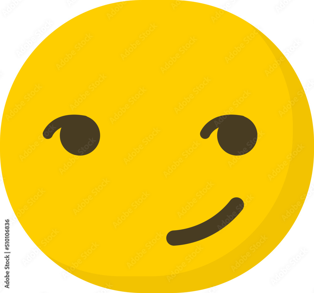 Cute Smirking Emoticon / Emoji Character Illustration Cute Smirking Emoticon / Emoji Character Illustration