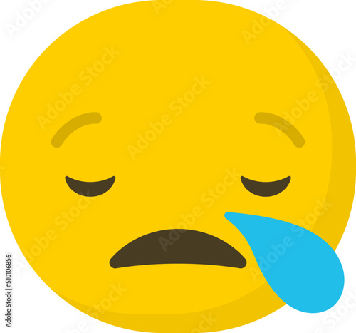 Sad Emoticon / Emoji Character Illustration