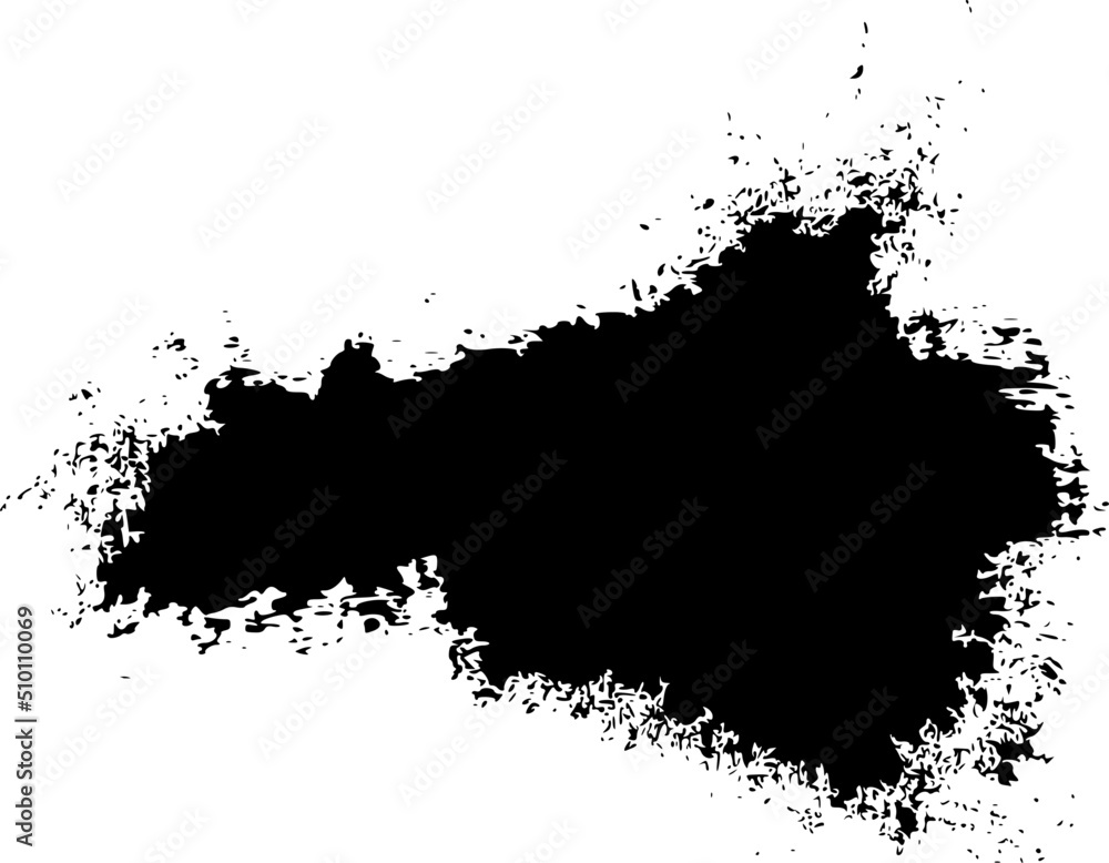 Obraz premium Big Black Ink Splatter 8 Brush