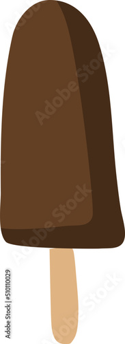 Chocolate Popsicle Illustration