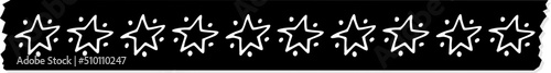 Black Tape Stars Illustration